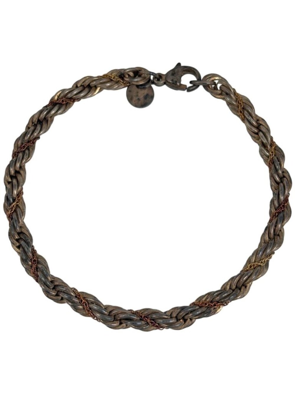 Tiffany & Co Twist Bracelet Red Screw 925 Sterling Silver